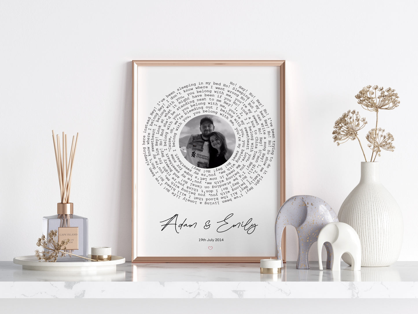 Custom Vinyl Lyric Gift