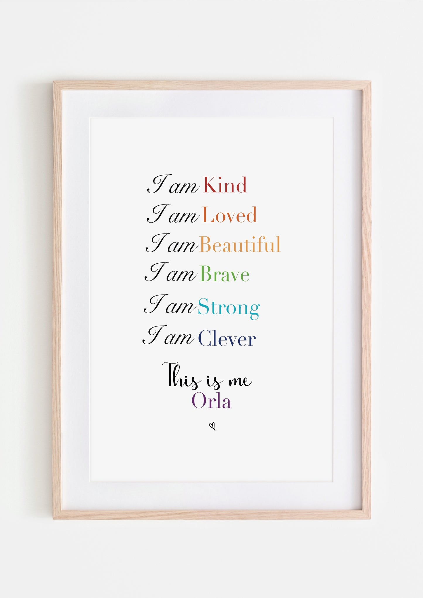 Kids Positive Affirmation Print