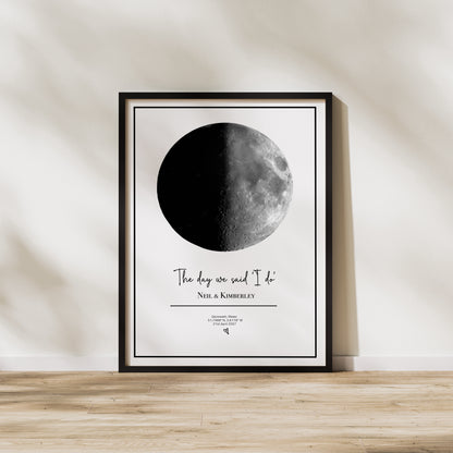 Moon Phase Anniversary Print