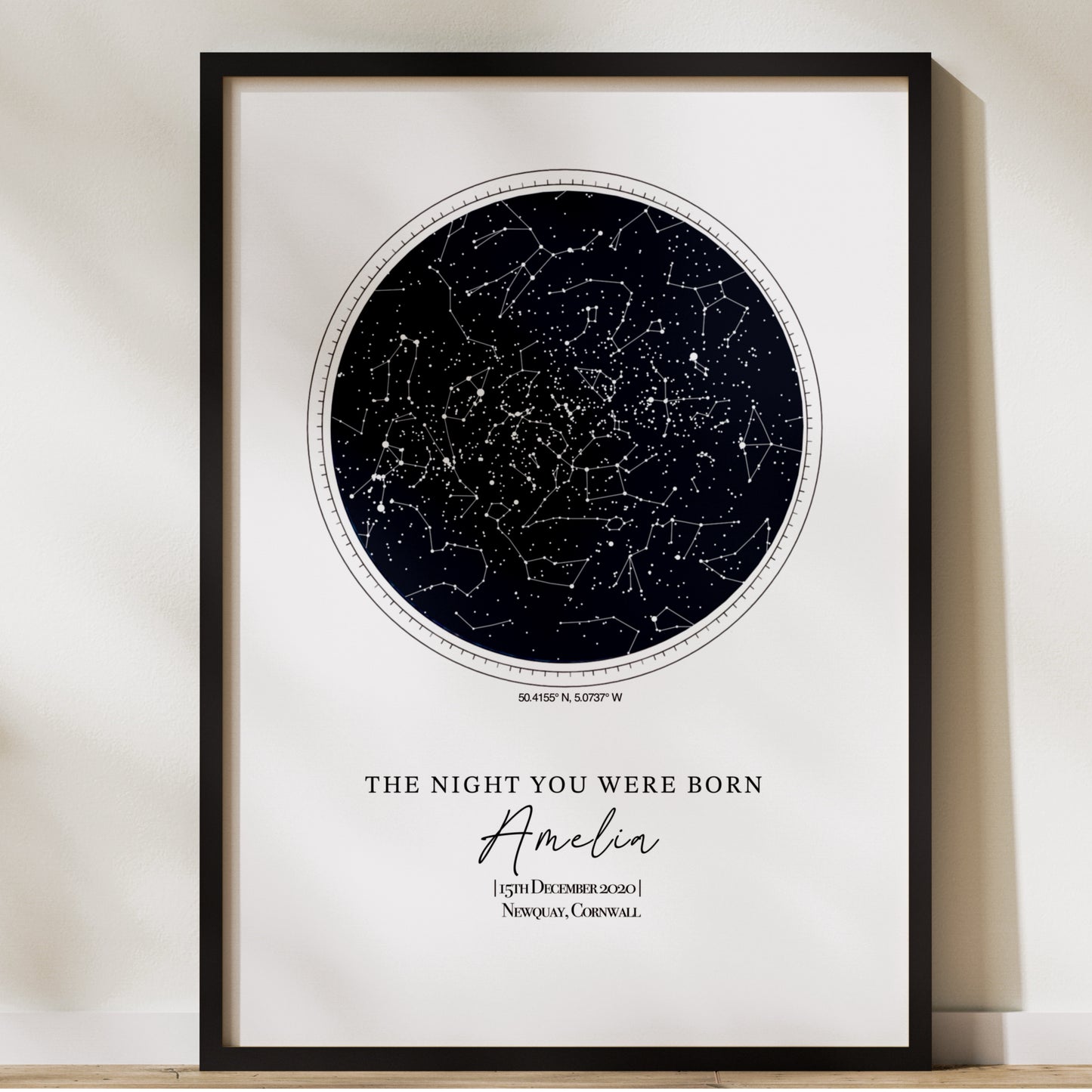 Star Map Personalised Print