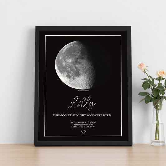 Personalised Moon Phase Print