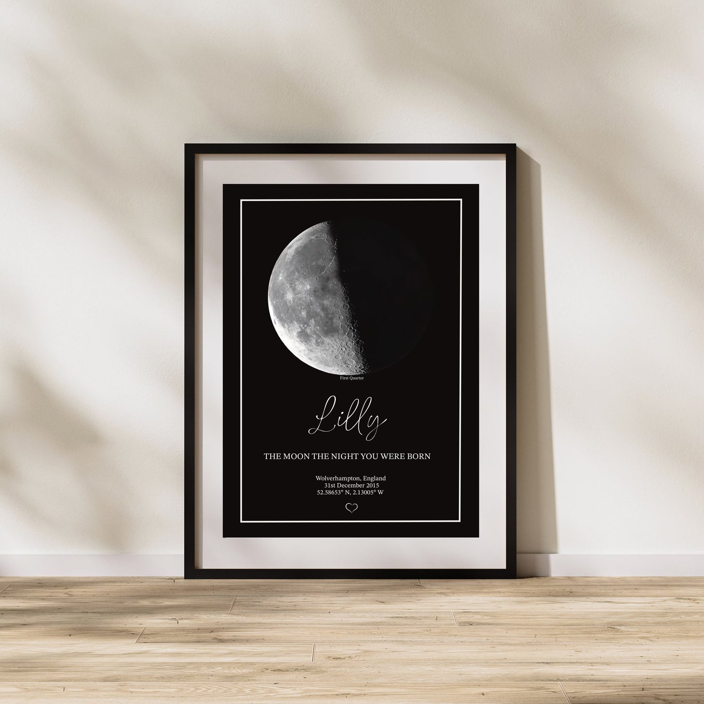 Personalised Moon Phase Print
