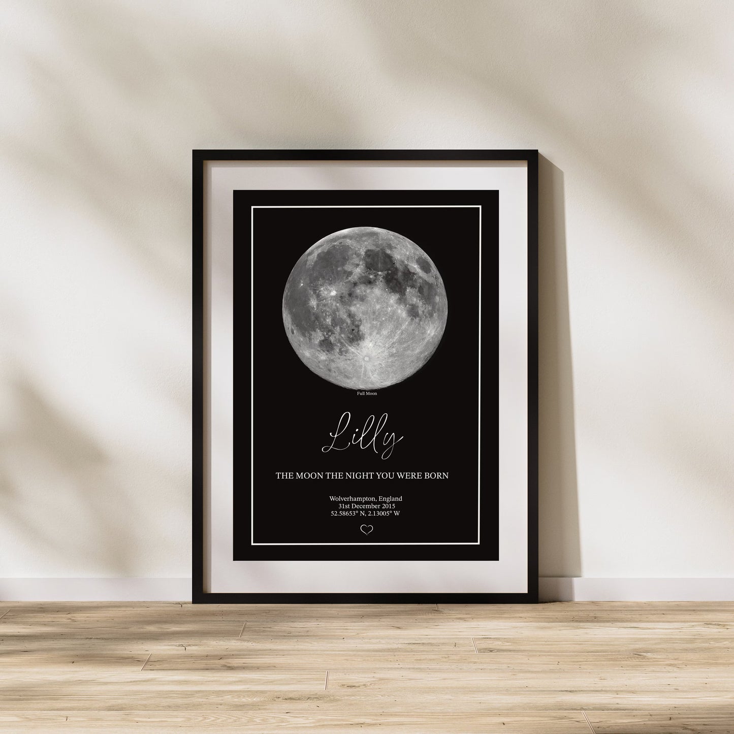 Personalised Moon Phase Print