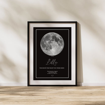 Personalised Moon Phase Print