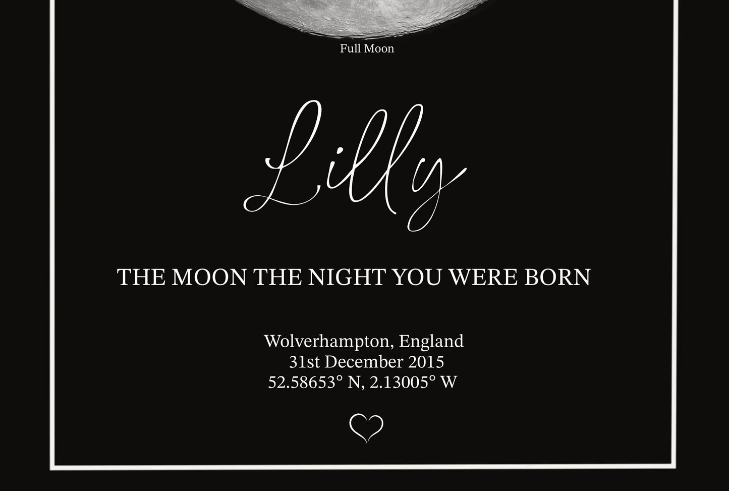 Personalised Moon Phase Print