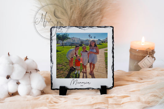 Personalised Photo Slate Square