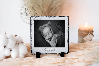 Personalised Photo Slate Square