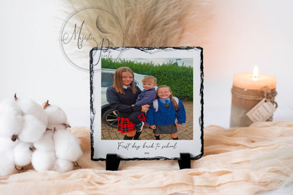 Personalised Photo Slate Square