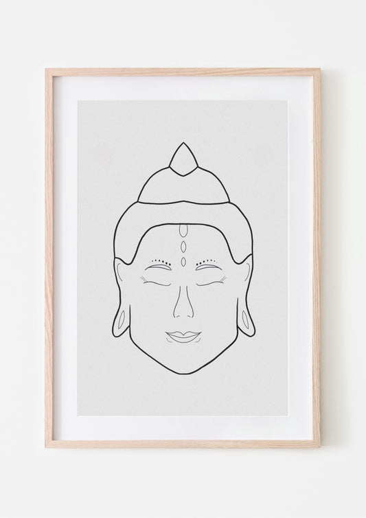 Simple Buddha Print